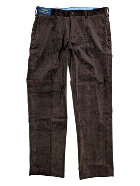 Polo Ralph Lauren Classic Fit Corduroy Pants Brown 33/30 NWT